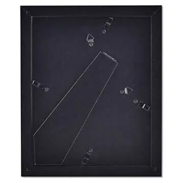 Classic Black Photo Frames for Wall & Table - 2 Pack Set