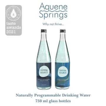 Aquene Springs Crystal Source Water, Infused with Silica Crystals for Self Healing and Manifestation...