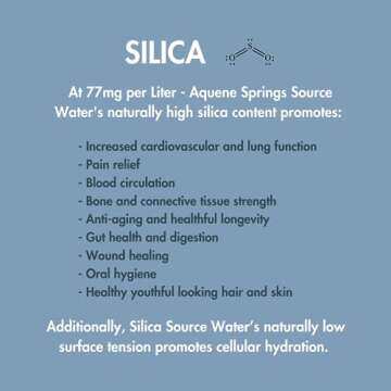 Aquene Springs Crystal Source Water, Infused with Silica Crystals for Self Healing and Manifestation, Enhanced Cardiovascular Function, Rejuvenating Hydration, Strong Bones & Tissues (2)