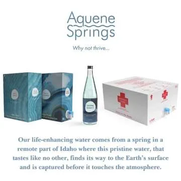 Aquene Springs Crystal Source Water, Infused with Silica Crystals for Self Healing and Manifestation, Enhanced Cardiovascular Function, Rejuvenating Hydration, Strong Bones & Tissues (2)