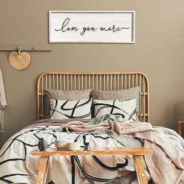 Love You More Wall Decor - Modern Farmhouse Sign