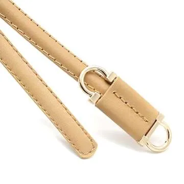BAOKELAN Skinny Leather Belts for Women Knotted Thin Waist Belt for Dress