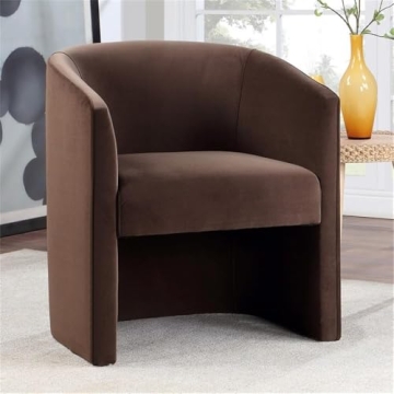 Elegant Cocoa Velvet Accent Chair for Every Home