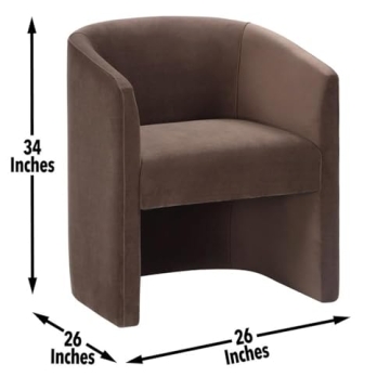 Elegant Cocoa Velvet Accent Chair for Every Home