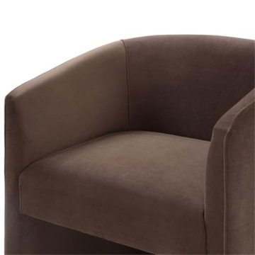Elegant Cocoa Velvet Accent Chair for Every Home