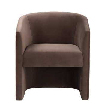 Elegant Cocoa Velvet Accent Chair for Every Home