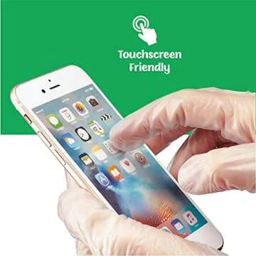 Durable Care Plus Disposable Vinyl Gloves for Cooking