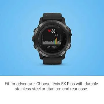 Garmin fenix 5X Plus GPS Smartwatch for Sports Enthusiasts