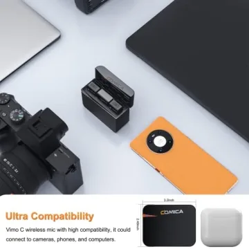 Comica Vimo C3 Wireless Microphone for iPhone & DSLR