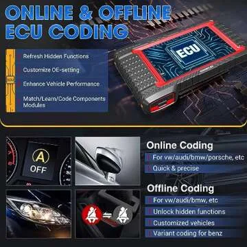 KINGBOLEN K7 OBD2 Scanner: Bluetooth, 31 Resets, ECU Coding