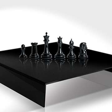 Julius Studio 2 Pcs 9.5 x 9.5 Inch Tabletop Acrylic Reflective Display Black & White for Product Photography, JSAG373