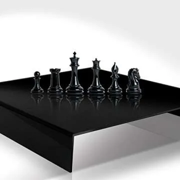 Julius Studio 2 Pcs 9.5 x 9.5 Inch Tabletop Acrylic Reflective Display Black & White for Product Photography, JSAG373