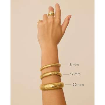 Stylish PAVOI Flexible Stretch Chunky Bracelet for Women