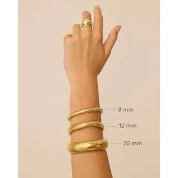 Stylish PAVOI Flexible Stretch Chunky Bracelet for Women