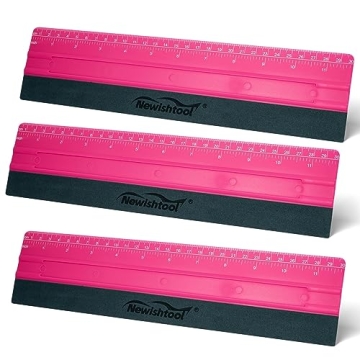 NEWISHTOOL 11.8" Felt Squeegee for Vinyl, 29.8cm Big Size Ruler Squeegee for Wallpaper Smoothing, Si...