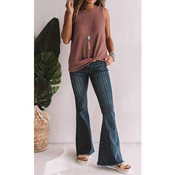 Sarin Mathews Women's Sleeveless High Neck Summer Top