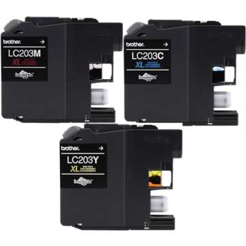 Brother LC-203 High Yield Ink Cartridge Set Colors Only (CMY)