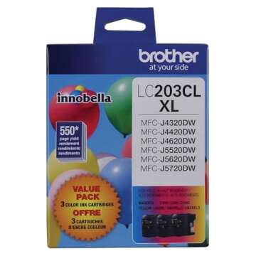 Brother LC-203 High Yield Ink Cartridge Set Colors Only (CMY)