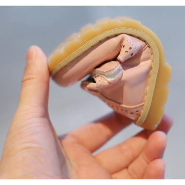 DADAWEN Girl's T-Strap School Uniform Dress Shoe Mary Jane Princess Flat Pink US Size 11 M Little Kid