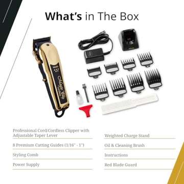 Wahl 5 Star Cordless Gold Hair Clipper - Exceptional Performance