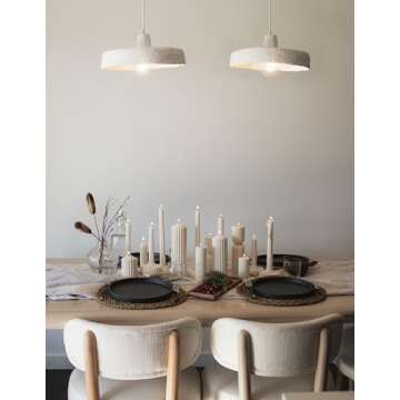 LAWA Ribbed Peak Pillar Candle - Large Beautiful Handmade Pillar Scented Soy Wax Candle Elegant Bubble Aesthetic Candle Housewarming Gift Home Room Shelf Decor Idea White (Set of 3, White)