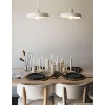 LAWA Handmade Ribbed Peak Pillar Candle - Elegant Decor Idea