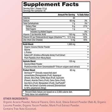 PlantFusion Collagen Beauty Plant Peptides Powder | Vegan Collagen Supplement for Skin Hydration, Elasticity, and More Glowing and Youthful Skin| Gluten-Free, Non-GMO |Peach Mango, 6.35 Ounce