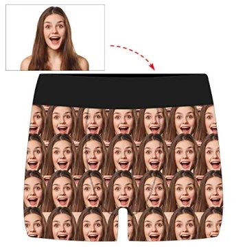 Amlion Personalized Funny Boxers for Men with Custom Face Photos