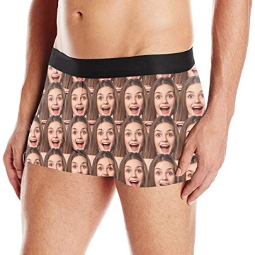Amlion Personalized Funny Boxers for Men with Custom Face Photos