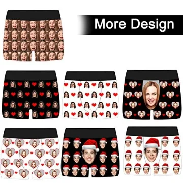 Amlion Personalized Funny Boxers for Men with Custom Face Photos