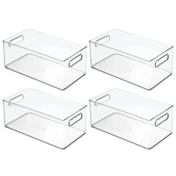 mDesign Plastic Kitchen Storage Bins for Organizing