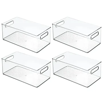 mDesign Plastic Kitchen Storage Bins for Organizing