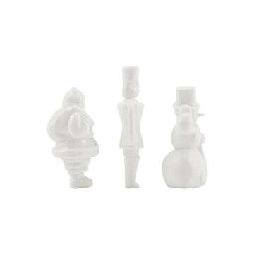 Tim Holtz Idea-Ology 2023 Christmas Holiday Salvaged Figures - Large & Small + Salvaged Reindeer - Bundle of Three Items