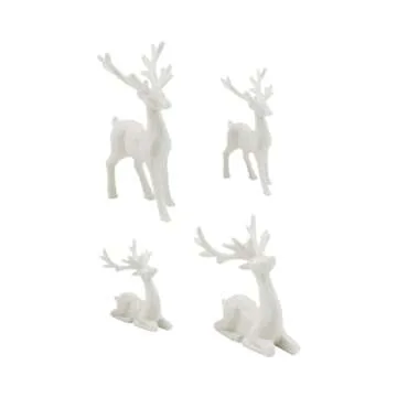 Tim Holtz Idea-Ology 2023 Christmas Holiday Salvaged Figures - Large & Small + Salvaged Reindeer - Bundle of Three Items