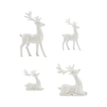 Tim Holtz Idea-Ology 2023 Christmas Holiday Salvaged Figures - Large & Small + Salvaged Reindeer - Bundle of Three Items