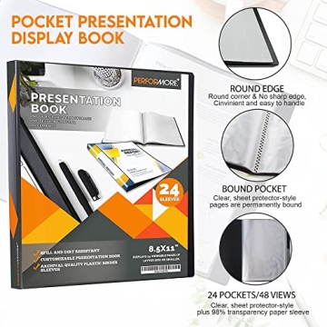 PERFORMORE Presentation Book with 48 Pages for Documents