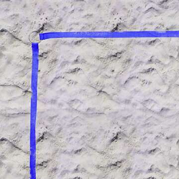 Adjustable Outdoor Volleyball Boundary Webbing with Stakes