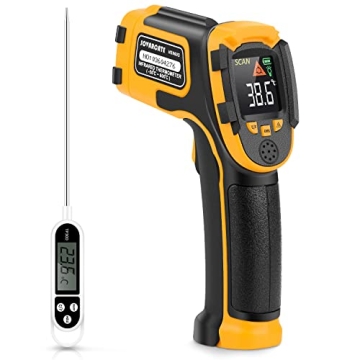 Infrared Thermometer Non-Contact Digital Laser Temperature Gun -58℉～1112℉(-50℃～600℃) Adj...