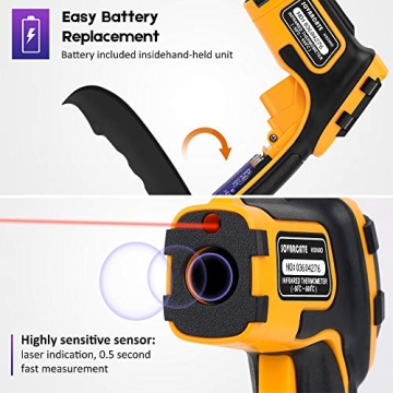Infrared Thermometer Non-Contact Laser Temperature Gun