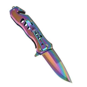 ALBATROSS EDC Tactical Folding Pocket Knife with Safety Features