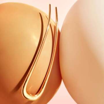 Kitsch Metal French Hair Pin for Women, Hair Fork for Buns, French Twist Pin for Easy Hairstyle, Perfect for Long and Thick Hairs - 2pcs Gold