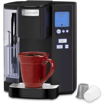 Cuisinart Coffee Maker, Single Serve 72-Ounce Reservoir Coffee Machine, Programmable Brewing & Hot W...
