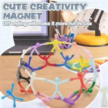 Grtard Magnetic People, 20 Pack Humanoid Magnetic Men Kids Toys, Fridge Magnet Men, Funny Magnetic People Figures for Kids,Fidget Toys, Colorful Magnet People for Refrigerator, Office, Locker Decor