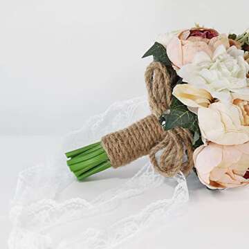 S-SSOY Wedding Romantic Bouquet Bride Bridal Bouquets Bridesmaid Bouquet Artificial Flowers Valentine's Day Confession Party Church