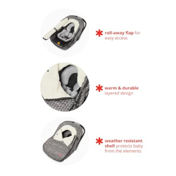 Stylish Skip Hop Winter Car Seat Cover for Baby Comfort