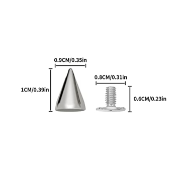 zhuohai Cone Spikes Studs - Stylish DIY Fashion Accessories