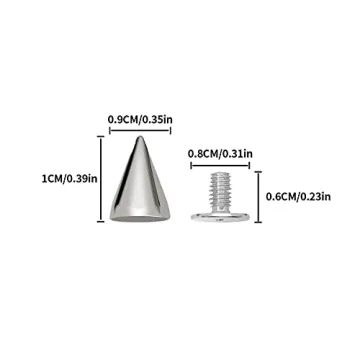 zhuohai Cone Spikes Studs - Stylish DIY Fashion Accessories