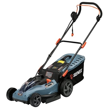 SENIX X5 58V Max Electric Lawn Mower with 13-Gallon Bag
