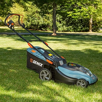 SENIX X5 58V Max Electric Lawn Mower with 13-Gallon Bag