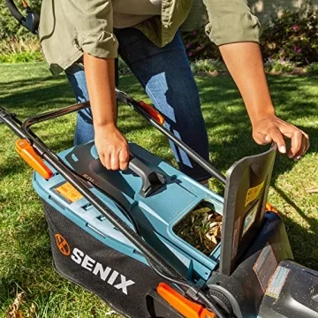 SENIX X5 58V Max Electric Lawn Mower with 13-Gallon Bag